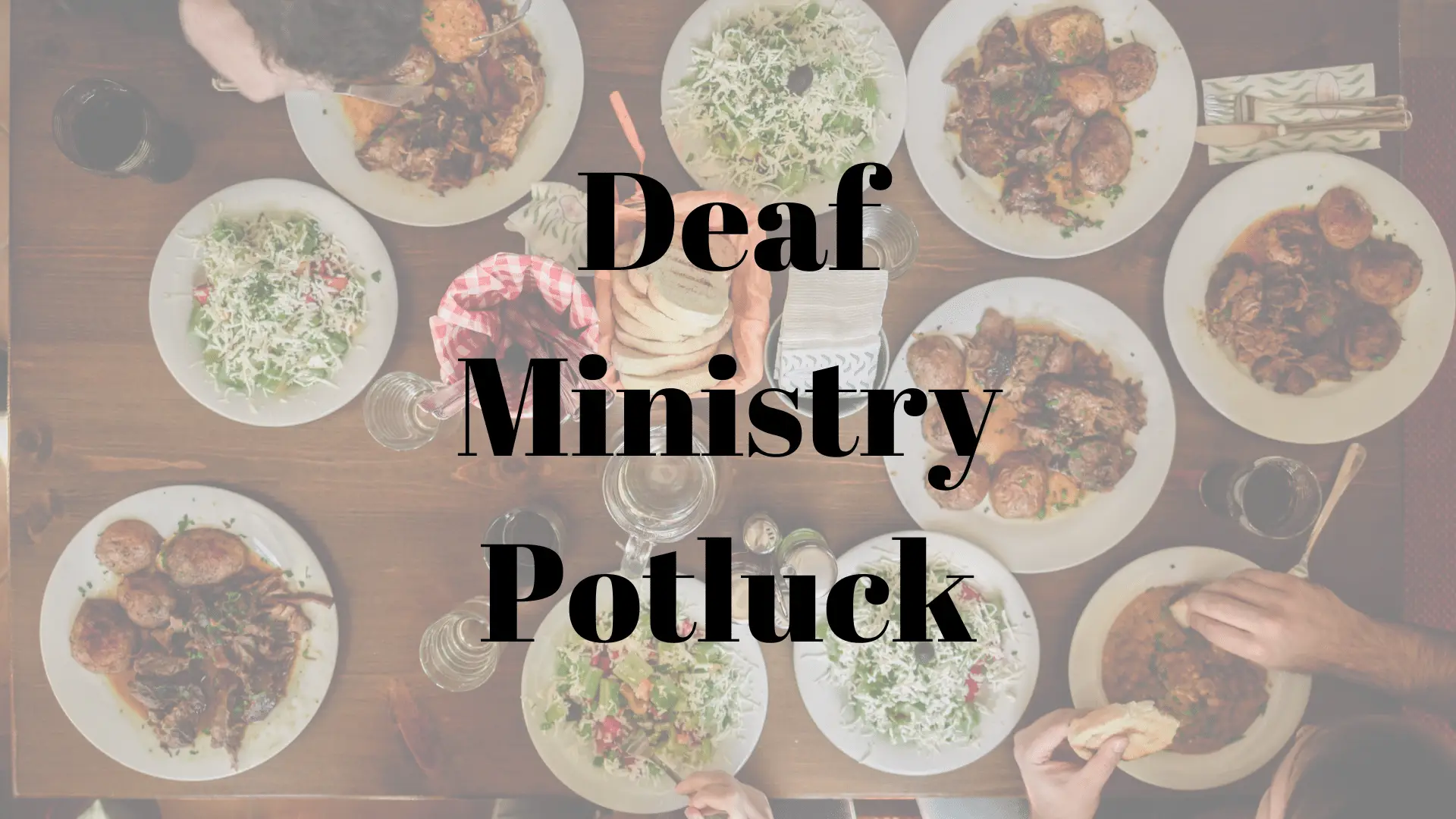 Deaf Ministry Potluck logo